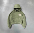 Leaf Green Trucker Zip Up